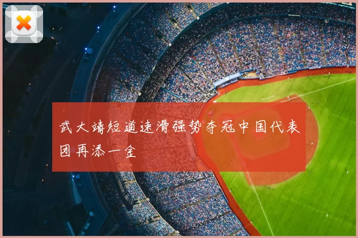 武大靖短道速滑强势夺冠中国代表团再添一金